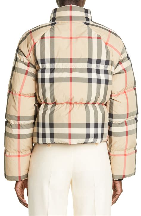 Burberry Alshamar Check Down Puffer Jacket 